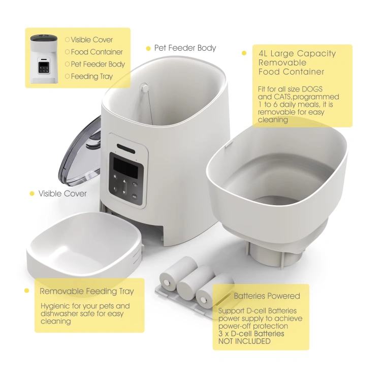 Petrust®️ PP002 Automatic Pet Feeder Detailed Image3 Petrust®️ PP002 Pet Feeder with LCD Screen