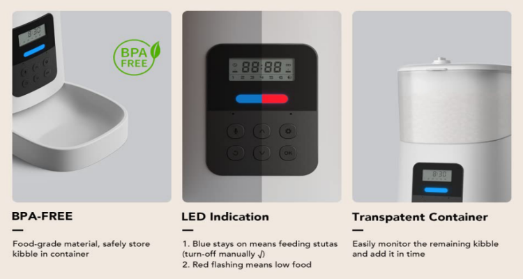 Petrust®️ PP004 Automatic Pet Feeder Detailed Image10 Petrust®️ PP004 Pet Feeder with LCD Screen