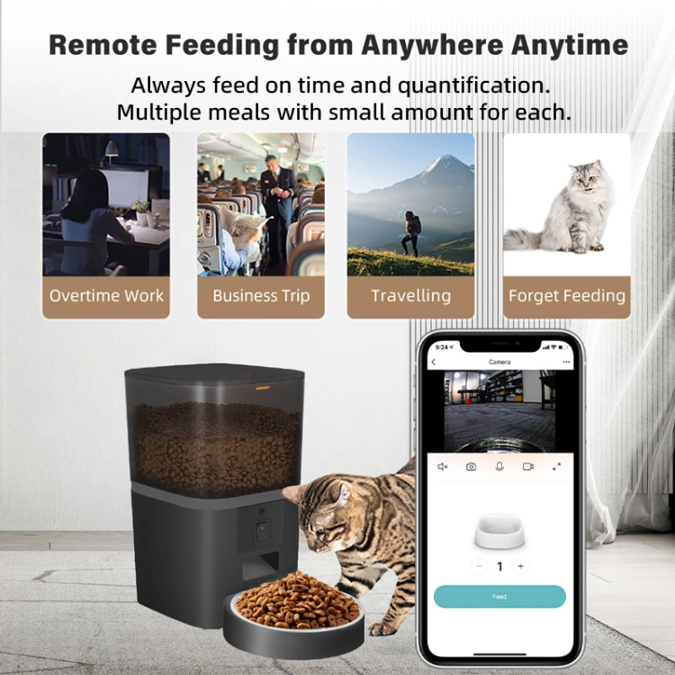 Petrust®️ QQ005 480P Camera WiFi Pet Feeder Detailed Image2 Petrust®️ QQ005 WiFi Pet Feeder with Camera