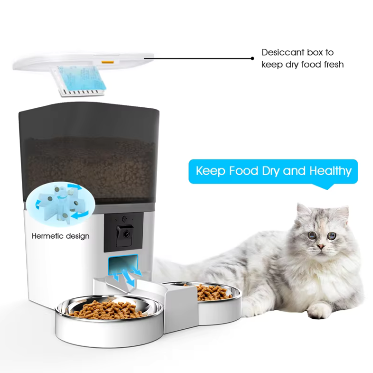 Petrust®️ QQ009 Smart WiFi Pet Feeder with 1080P Camera Detailed Image6 Petrust®️ QQ009 WiFi Pet Feeder with Camera