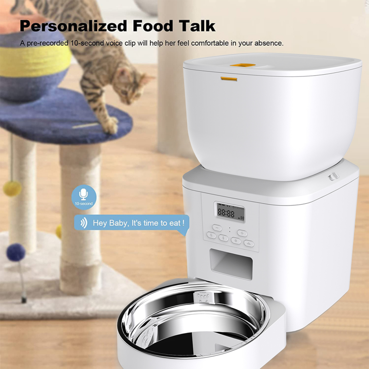 Petrust®️ QQ022 Automatic Pet Feeder Detailed Image1 1 Petrust®️ QQ022 Smart Pet Feeder with Voice Recording