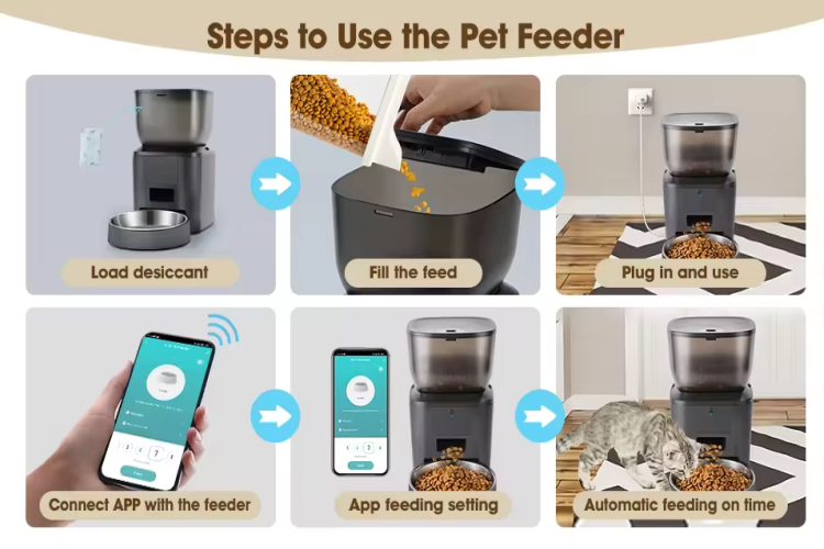 Petrust®️ QQ025 480P Camera WiFi Pet Feeder Detailed Image10 Petrust®️ QQ025 WiFi Pet Feeder with Camera