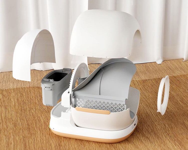 Automatic Self-Cleaning Cat Litter Box – Modular Design for Easy Maintenance