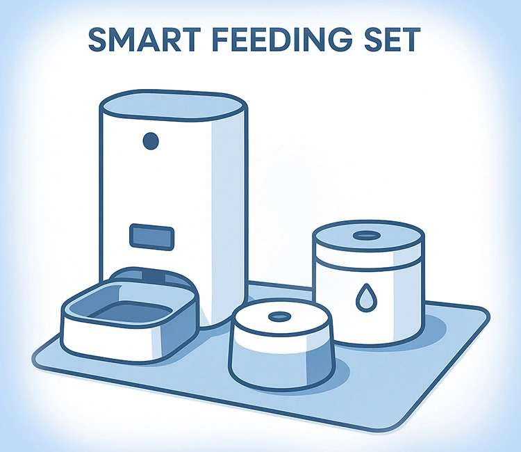 Grow Your Pet Brand Product Line Smarter 8 Strategic Bundling of 5 Smart Ways to Grow Your Pet Brand Product Line in 2025 Smart feeding set bundle as part of a complete Pet Brand Product Line strategy.