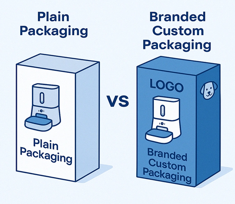Mistake 5 Weak Branding and Packaging That Fails to Connect of Top 5 Common Pet Product Mistakes to Avoid in 2025 Pet product mistakes in branding with plain packaging vs custom packaging