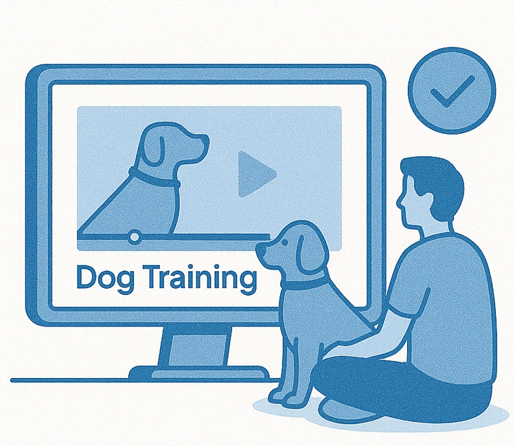 Pet Business Ideas 12 Online Pet Training Courses of 15 Profitable Pet Business Ideas You Can Start in 2025 Online dog training course illustration—educational pet business ideas for digital entrepreneurs