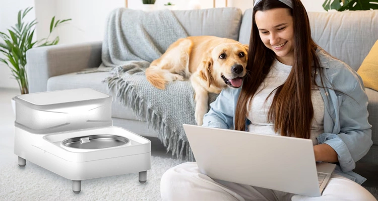 Smart pet supplies at ZooMark 2025 featuring Petrust® automatic cat water fountain, designed for large dog hydration with OEM/ODM services.