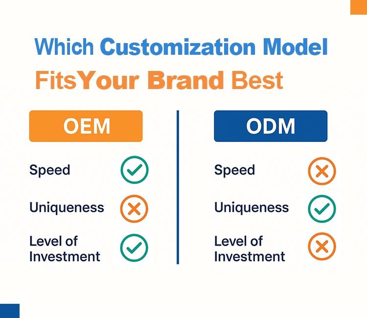 2 OEM vs. ODM Which Customization Model Fits Your Brand Best of Customize Automatic Pet Feeder: Best OEM/ODM Options Explained 2025 Comparison chart of OEM vs ODM showing how businesses can customize automatic pet feeder products to fit their brand.