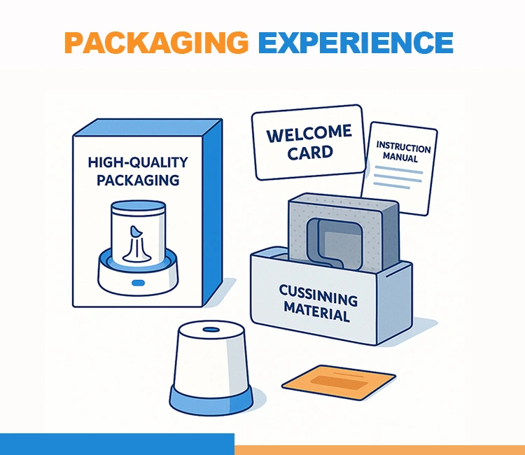 5 Dont Overlook the Unboxing of Custom Cat Water Fountain 2025: Best OEM/ODM Guide to Grow Your Brand Premium packaging elements for a Custom Cat Water Fountain including welcome cards and cushioning materials