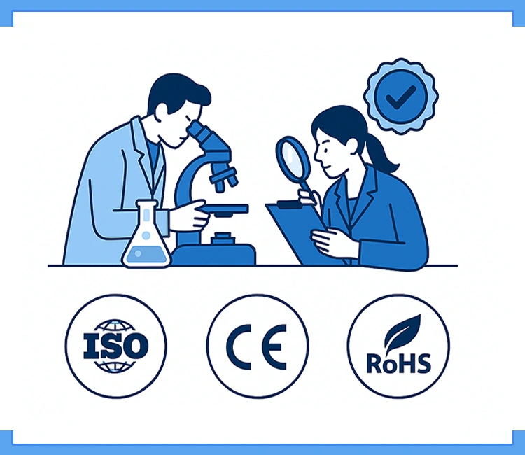 6 Innovation Quality You Can Count On of Petrust®’s Custom OEM and ODM Services for Your Brand’s Success OEM and ODM pet product compliance with ISO, CE, and RoHS certifications