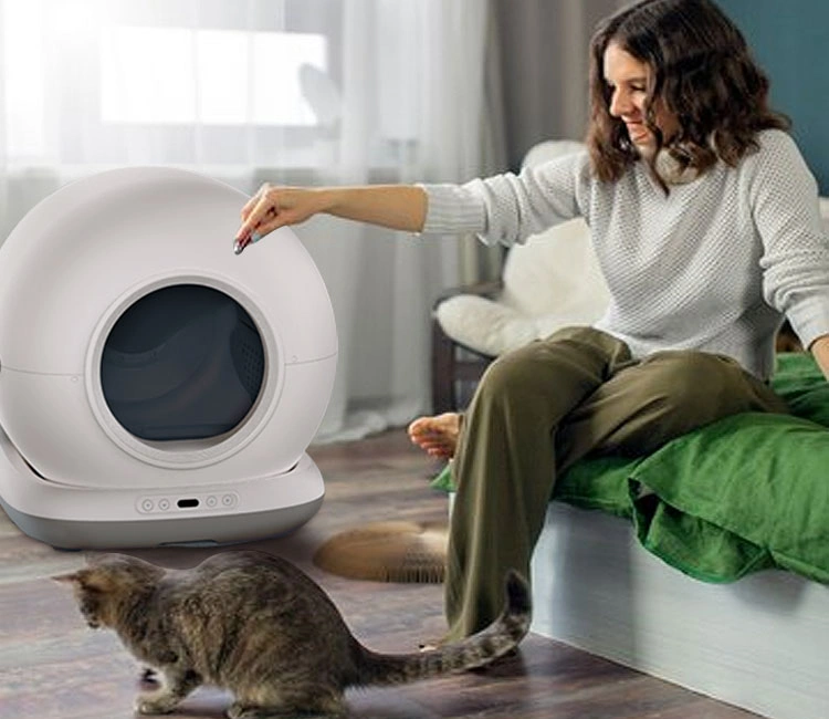 Self cleaing cat litter box from Petrust of Best Mothers Day 2025 Smart Pet Product Ideas | OEM/ODM Petrust® Self-cleaning litter box as a smart pet product gift idea for Mothers Day with OEM/ODM support.