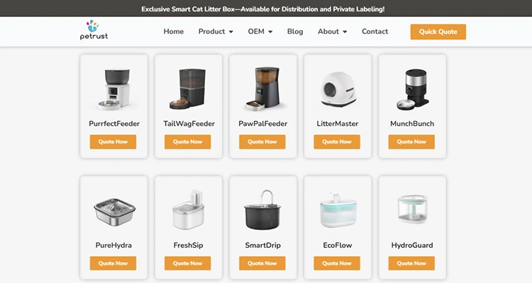 1 Top 10 Best Pet Product Manufacturers in China Petrust of Top 10 Best Pet Product Manufacturers in China Product lineup by Petrust, one of the leading pet product manufacturers in China