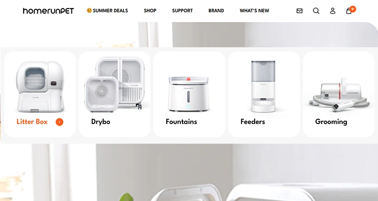 10 Top 10 Best Pet Product Manufacturers in China Homerunpet of Top 10 Best Pet Product Manufacturers in China Homepage categories of Homerunpet, a top-tier smart pet product manufacturer in China