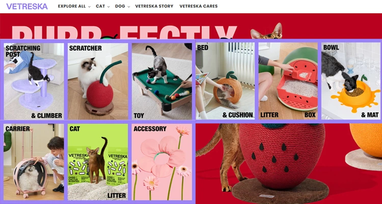 4 Top 10 Best Pet Product Manufacturers in China Vetreska of Top 10 Best Pet Product Manufacturers in China Colorful pet accessories by Vetreska, a creative pet product manufacturer in China
