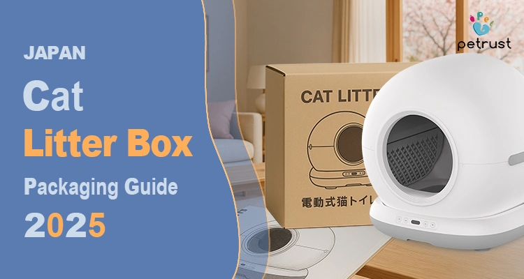 Cat Litter Box Packaging Japan — smart litter box and compliant carton design for Japanese pet product market