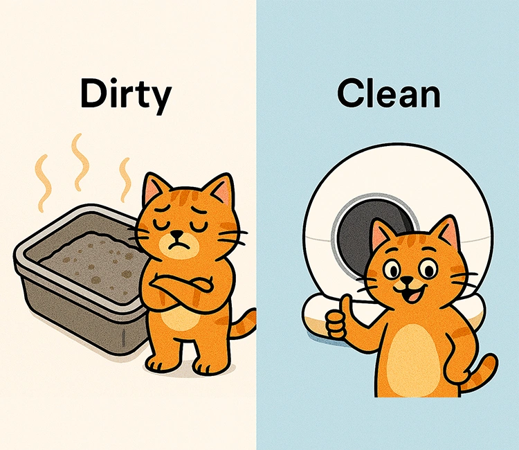 3 Litter Box Is Too Dirty of Luna’s Litter Talks: Why I Pee Outside the Litter Box (and How You Can Help Me Stop) Dirty Litter Box as a Reason Cats Pee Outside the Litter Box