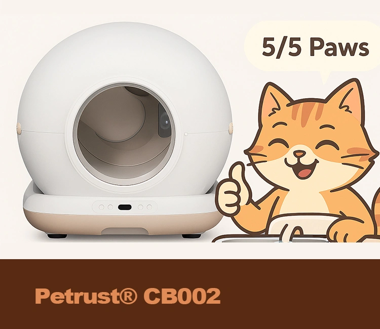 3 Petrust® CB002 Cat Litter Box for Large Cats of Luna’s Litter Talks: The Best Cat Litter Box for Large Cats—From a Big Kitty Like Me Petrust® CB002, the best cat litter box for large cats with 5-star approval