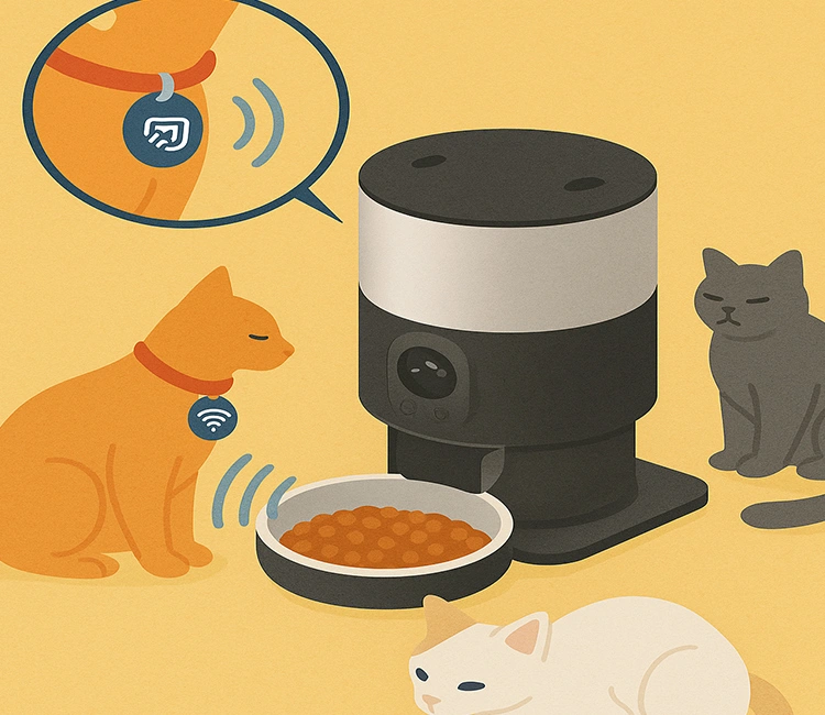 Using Microchip or RFID-Controlled Automatic Cat Feeder in Multi-Cat Homes