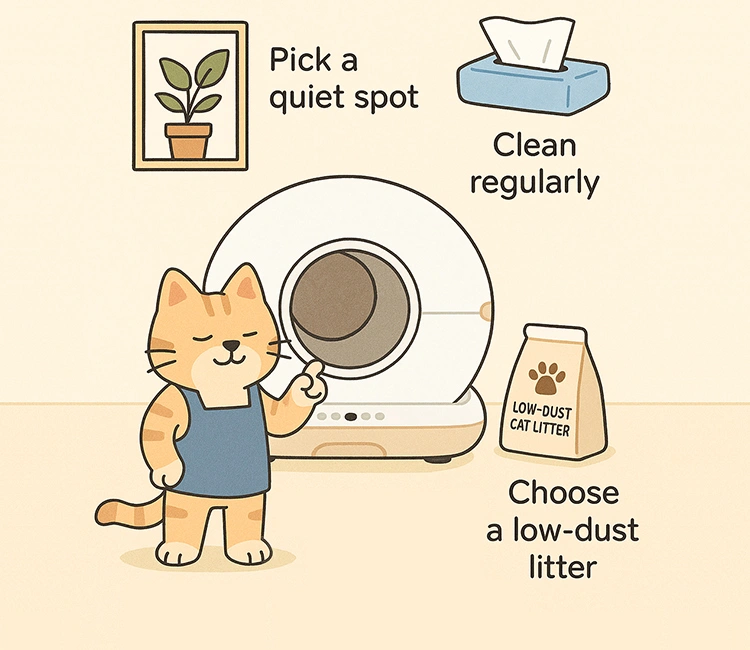 6 Lunas Big Cat Tips of Luna’s Litter Talks: The Best Cat Litter Box for Large Cats—From a Big Kitty Like Me Big cat litter box maintenance tips for best cat litter box for large cats