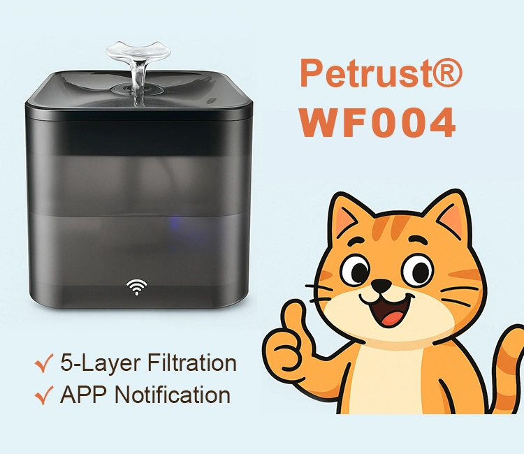 6 Petrust® WF004 Smart WiFi Pet Water Fountain of Luna’s Fountain Files: My Honest Automatic Pet Water Fountain Review Loved by Cat & Brands Petrust WF004 Automatic Pet Water Fountain Review with 5-Layer Filtration