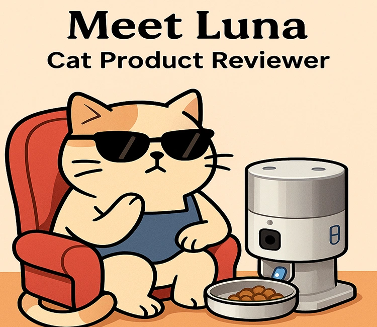 Meet Luna, the feline expert testing the best automatic cat feeder with smart features.