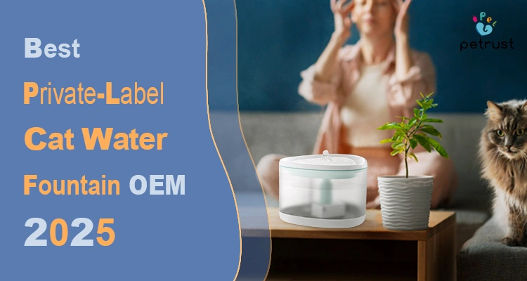 Private Label Cat Water Fountain OEM Guide 2025 Best China Factories to Build Your Brand of Private Label Cat Water Fountain OEM Guide 2025: Best China Factories to Build Your Brand A white and transparent private label cat water fountain is shown in a modern home, with a cat and a person sitting on a couch in the background.