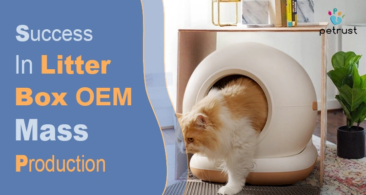 Litter Box OEM Mass Production of Litter Box OEM Mass Production: Why First Orders Succeed but Scaling Often Fails A premium cat cabin by Petrust, demonstrating successful litter box OEM mass production with high-quality finishes for global brands.
