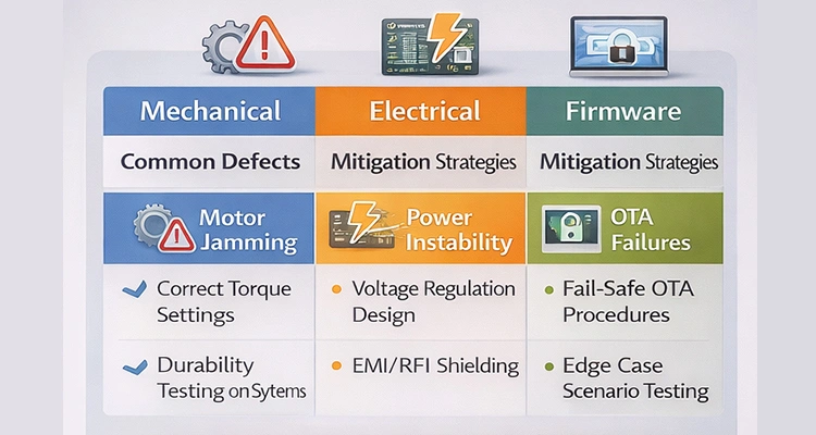 An industry guide to smart pet feeder manufacturing highlighting mechanical, electrical, and firmware defects alongside professional mitigation strategies.