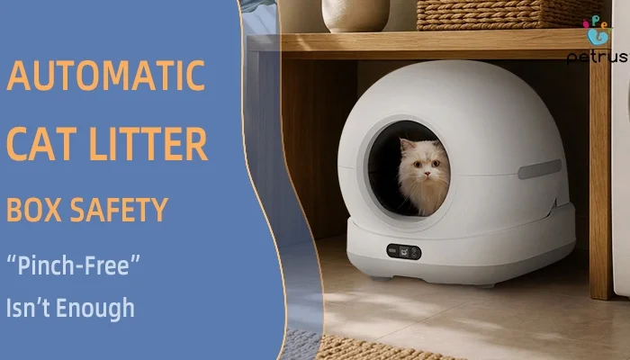 Automatic cat litter box safety: pinch-free design, cat protection, and safety features for self-cleaning litter boxes
